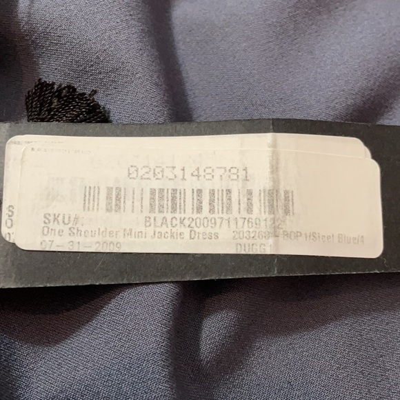 Black Halo one shoulder mini jackie dress - Picture 5 of 5